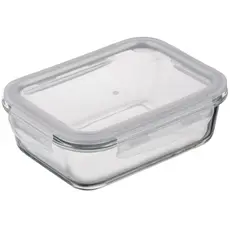 Container Ardesto Food storage container Gemini 0.38l, borosilicate glass, plastic, rectangular, transparent