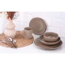 ARDESTO Dinner plate Emilia, 27.5cm, ceramic, brown 767637175975, 4 image