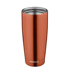 Thermos ARDESTO Travel mug Easy travel 450 ml, orange, s/s, 3 image