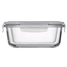 Ardesto Food storage container Gemini 0.5l, borosilicate glass, plastic, square, transparent, 3 image