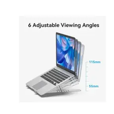 Laptop Stand Vention KDMI0 Foldable Laptop Stand 17" Silver Aluminum, 3 image
