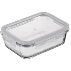 Ardesto Food storage container Gemini 1.06l, borosilicate glass, plastic, rectangular, transparent