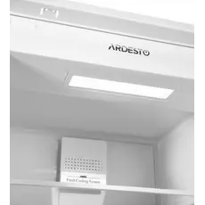 Built-in refrigerator ARDESTO with bottom freezer, 177x54.5x54, ref-180L, freeze-68L, 2 doors, A+, NF, door-on-door, white, 6 image