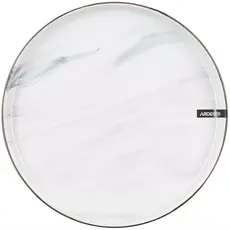 Ardesto Dinner plate Marmo, 27cm, ceramics, white