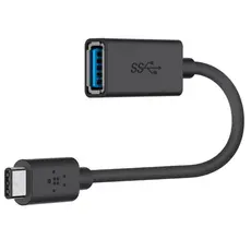 Belkin Adapter USB-C > USB-AF, 0.14m, black