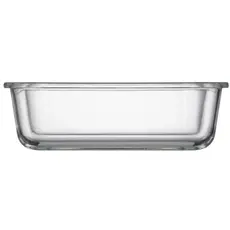 Container Ardesto Food storage container Gemini 0.38l, borosilicate glass, plastic, rectangular, transparent, 3 image