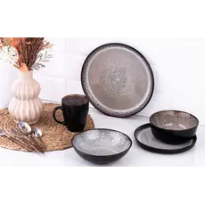 Ardesto Bowl Bolzano, 720ml, ceramic, black-brown, 4 image