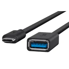 Belkin Adapter USB-C > USB-AF, 0.14m, black, 2 image