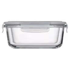 Container Ardesto Food storage container Gemini 0.31l, borosilicate glass, plastic, square, transparent, 3 image