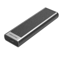 Solid disk case Vention KPKH0 SSD M.2 NVMe Enclosure 10Gbps (USB 3.1 Gen 2-C) Gray Aluminum