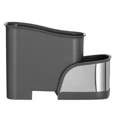 Brush organizer Ardesto Minimalism, 15x10x13.5cm, plastic, stainless steel, grey, 3 image