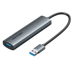 USB Hub Vention TGXHB 5-in-1 USB 3.0 Hub 0.15m Gray Aluminum
