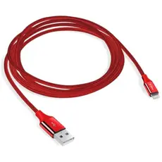USB cable TTEC ALUMICABLE USB-A - LIGHTNING CHARGE/DATA CABLE, 120CM, RED 2DK16K, 2 image
