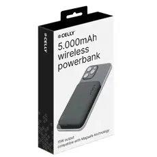 Portable charger Celly MAGSAFE POWERBANK 5000MAH BK, 2 image