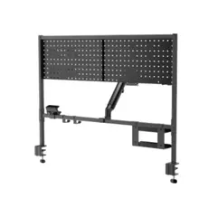 Vertex VX-PBMA-04B Clamp-On Multi-Purpose Pegboard Organizer Shelf 17"-32" Black, 2 image