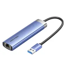 USB hub Vention TGFSB 5-in-1 USB 3.0 Hub 0.15m Blue Aluminum, 3 image