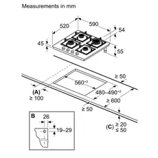 BOSCH PPP6A2I40R gas stove surface, 5 image