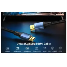 Vention ALGLJ 8K/60Hz HDMI Cable 5m Blue Aluminum, 5 image