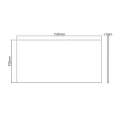 Table surface Vertex VX-DB-15075DW 1500x750mm Rectangular Wood Table Top Dark Walnut, 2 image