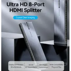 Splitter Vention AKQB0-EU 4K/60Hz 1x8 HDMI Splitter Black Aluminum, 4 image