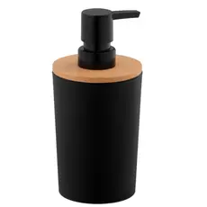 Soap dispenser Ardesto Soap dispenser Minimalism 380ml, polypropylene, bamboo, black