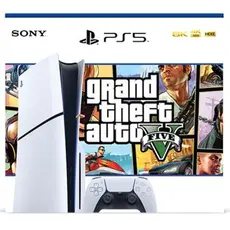 ფლეისთეიშენი Sony PlayStation PS5 Slim 1TB GTA V Bundle