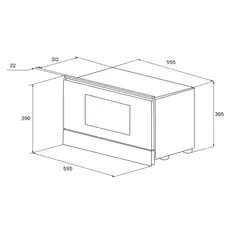 ჩასაშენებელი მიკროტალღური ღუმელი KUPERSBERG HMW 393 W, 5 image