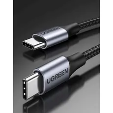 USB კაბელი UGREEN US316 (70427) USB Type-C to Type-C 100W PD Fast Charging Cable, 1m, Black, 2 image