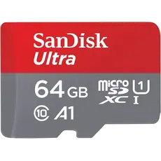 მეხსიერების ბარათი SanDisk 64GB Ultra MicroSD/HC UHS-I Card 140MB/S Class 10 SDSQUAB-064G-GN6MN