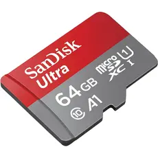 მეხსიერების ბარათი SanDisk 64GB Ultra MicroSD/HC UHS-I Card 140MB/S Class 10 SDSQUAB-064G-GN6MN, 2 image