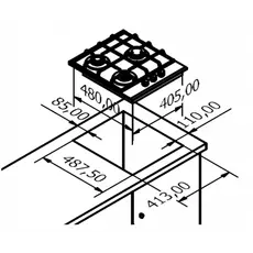 ჩასაშენებელი ზედაპირი KUPPERSBERGFQ 42 W, 4 image