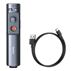 პრეზენტერი Baseus Orange Dot Wireless Presenter with Green Laser rechargable WKCD010013, 3 image