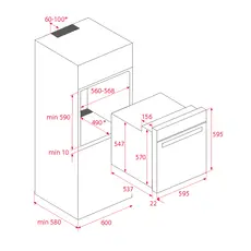 ჩასაშენებელი ღუმელი KUPPERSBERG FZH 611 W, 5 image