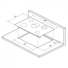 ჩასაშენებელი ზედაპირი KUPPERSBERG EMS 901, 3 image