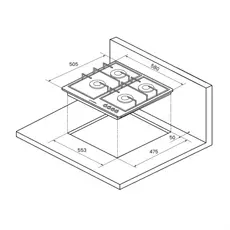 ჩასაშენებელი ზედაპირი KUPPERSBERG FV6TGRZ C, 4 image