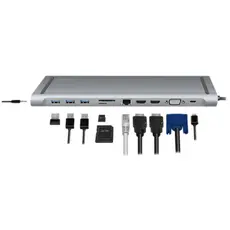 ადაპტერი Logilink UA0373 USB 3.2 Gen 1 Docking Station 11-Port w/PD, 2 image