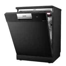 ჭურჭლის სარეცხი მანქანა Toshiba DW-14F6(B)-CIS FS 84.5x60x60 Prog 8 Set 14 Black, 5 image