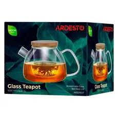 ჩაის დასაყენებელი Ardesto AR3010GF Midori, 1000ml, Teapot, Transparent, 4 image