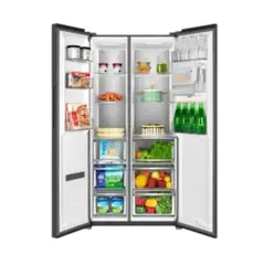 მაცივარი TCL C521CDIB FREE BUILT-IN, 521L, Energy E, 190x64x83.3, LED Display, Metal Fresh. Icy Blue glass, 5 image