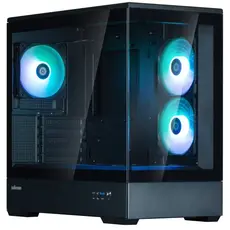 კომპიუტერის ქეისი Zalman Computer case P30 Black V2, without PSU, 1xUSB3.0, 1хUSB Type-C, 3x120mm ARGB, TG Front/Side Panel, mATX, Black