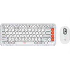 კლავიატურა და მაუსი LOGITECH POP ICON COMBO - OFF WHITE - US INT'L - BT - N/A - INTNL-973
