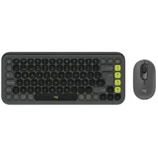 კლავიატურა და მაუსი LOGITECH POP ICON COMBO - GRAPHITE - US INT'L - BT  - INTNL-973