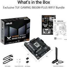 დედა დაფა ASUS Motherboard TUF GAMING B850M-PLUS WIFI7 sAM5 B850 4xDDR5 M.2 HDMI DP Wi-Fi BT mATX, 2 image