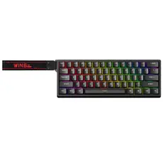 კლავიატურა AULA WIN60 HE RGB Wired Gaming Keyboard Black (Graywood Magnetic Switch)