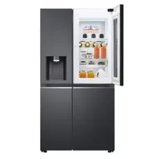 მაცივარი LG GR-X267CQEW.AMCQMER Side-by-Side 179x91.3x73.5 617 LT NF Inverter InstaView Dispenser Black, 3 image
