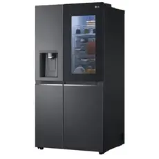 მაცივარი LG GR-X267CQEW.AMCQMER Side-by-Side 179x91.3x73.5 617 LT NF Inverter InstaView Dispenser Black, 2 image