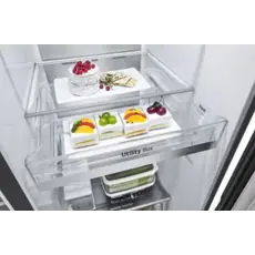 მაცივარი LG GR-X267CQEW.AMCQMER Side-by-Side 179x91.3x73.5 617 LT NF Inverter InstaView Dispenser Black, 8 image