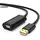 USB დამაგრძელებელი UGREEN (10321) USB Male to USB Female Active Extension Cable with Chipset 10m (Black)
