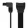 SATA კაბელი US217 (30797) SATA 3.0 Data Cable 90° Elbow Black 0.5M, 4 image