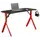 სათამაშო მაგიდა Furnee TE-Y18, Gaming Desk, Red/Black